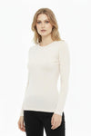Bluse Mit Rundhalsausschnitt – Ecru