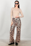Luipaardprint Broek – Beige