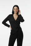 Müslim Tencel Blouse – Zwart
