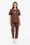 T - Shirtset Met Berenborduursel – Bruin