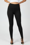 Legging Met Voetlus En Siersteentjes – Zwart