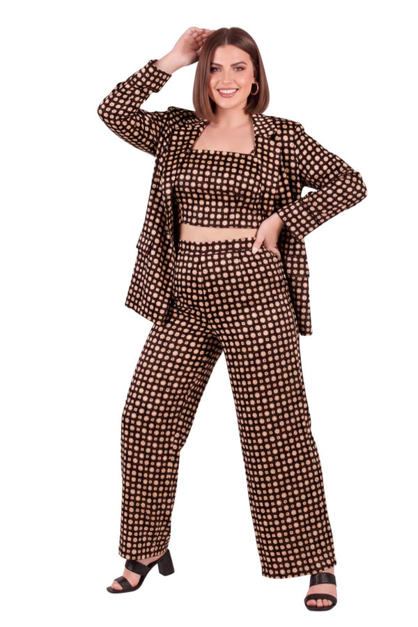 Satijnen 3‑Delige Plus - Size Set — Zwart