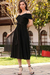 Midi - Abendkleid – Schwarz