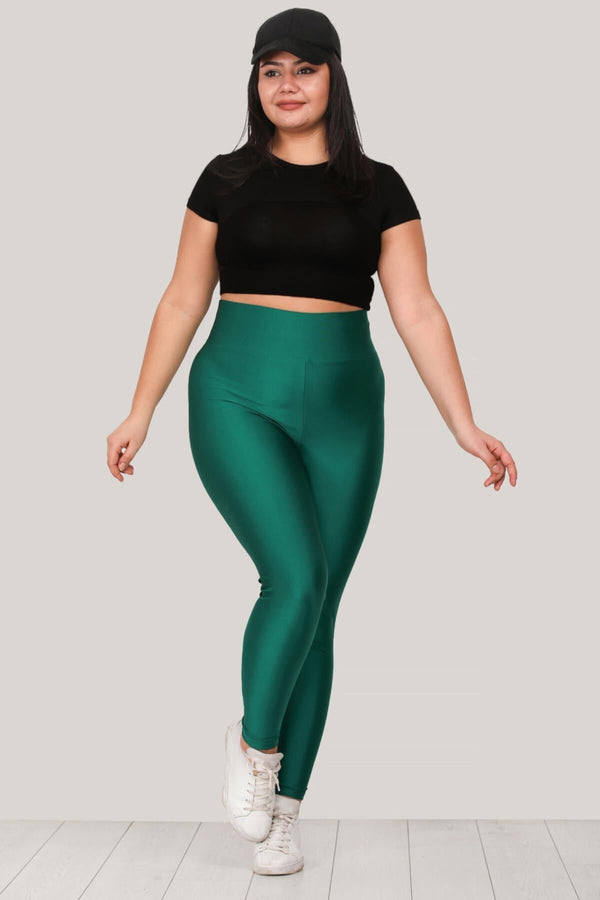 Legging In Grote Maten, Smaragdgroen