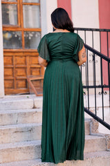 Glitzerndes Abendkleid In Großen Größen — Smaragd