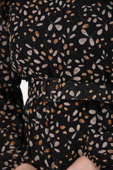 Multicolor Lange Chiffonjurk
