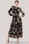 Multicolor Chiffon Maxi - Jurk