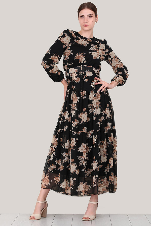 Multicolor Chiffon Maxi - Jurk