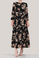 Multicolor Chiffon Maxi - Jurk