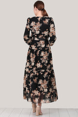 Multicolor Chiffon Maxi - Jurk
