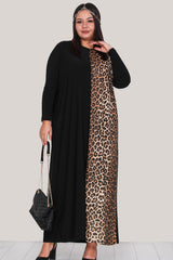 Plus - Size Maxi - Jurk – Zwart