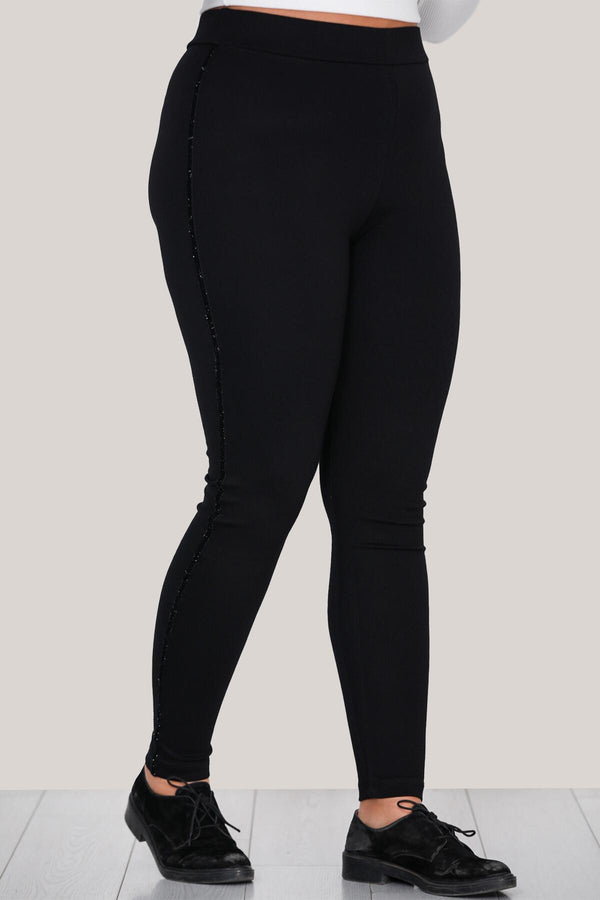 Plus - Size Legging — Zwart