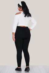 Plus - Size Legging — Zwart