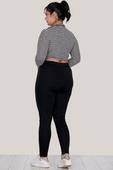 Plus - Size Legging — Zwart