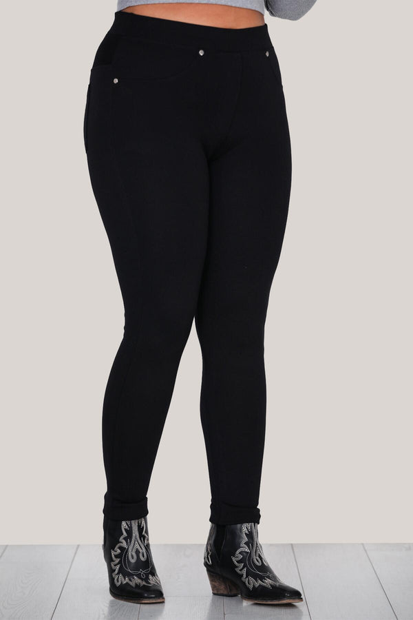 Plus - Size Legging — Zwart