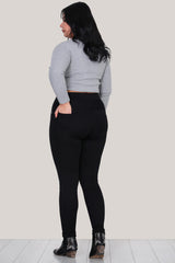 Plus - Size Legging — Zwart