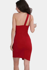 Rotes One - Shoulder - Minikleid
