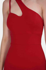 Rotes One - Shoulder - Minikleid