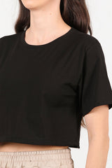 Schwarzes Kurzarm - T - Shirt