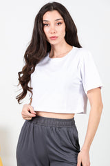 Dames Kort T - Shirt — Wit
