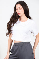 Dames Kort T - Shirt — Wit