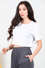 Dames Kort T - Shirt — Wit