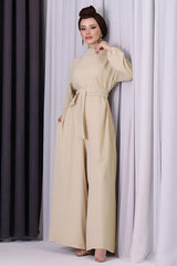 Jumpsuit Met Halve Col In Stone