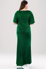 Glitzer - Abendkleid, Große Größe — Grün