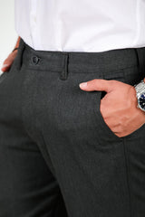 Heren Stofbroek - Antraciet