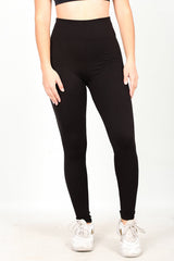 Hochbund - Leggings - Schwarz