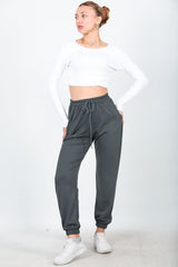 Charcoal Elastic - Hem Sweatpants