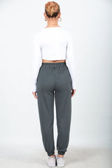 Charcoal Elastic - Hem Sweatpants