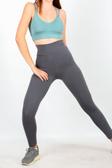 Legging Met Hoge Taille — Antraciet
