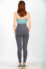 Legging Met Hoge Taille — Antraciet