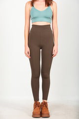 High - Waist - Leggings – Braun