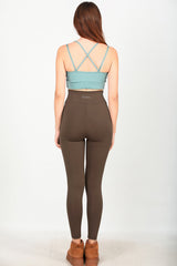 High - Waist - Leggings – Braun