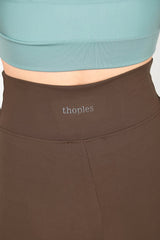 High - Waist - Leggings – Braun