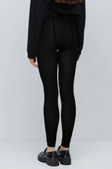 Fleece - Gevoerde Thermolegging — Zwart