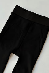 Fleece - Gevoerde Thermolegging — Zwart