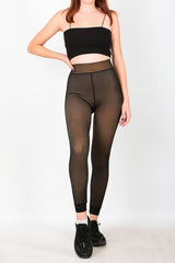 Thermo Legging Met Fleecevoering — Bruin
