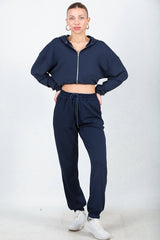 Jogginghose Mit Elastischem Saum In Marineblau