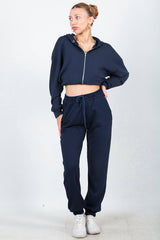 Jogginghose Mit Elastischem Saum In Marineblau