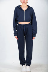 Jogginghose Mit Elastischem Saum In Marineblau