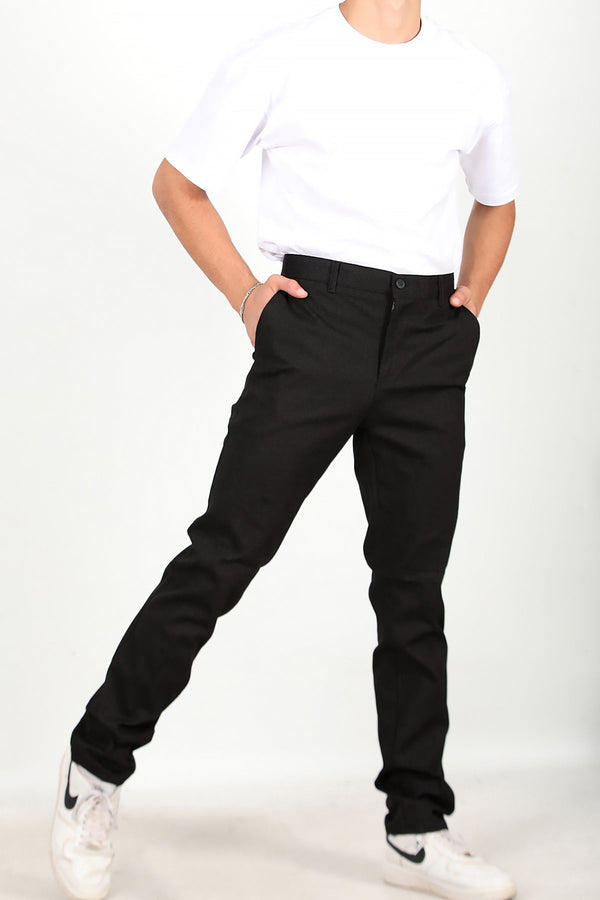 Heren Stoffen Broek – Zwart