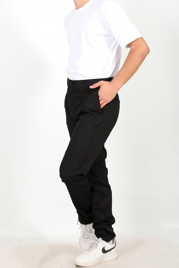 Heren Stoffen Broek – Zwart