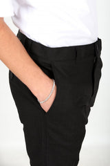 Heren Stoffen Broek – Zwart