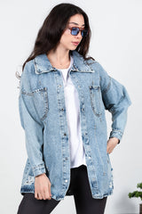 Denimjack Met Lasercut En Steendetails