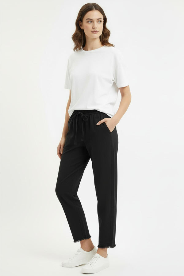 Broek Met Franjes, Zwart