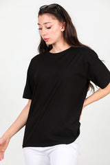 Dames Oversized T - Shirt — Zwart