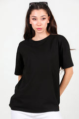 Dames Oversized T - Shirt — Zwart